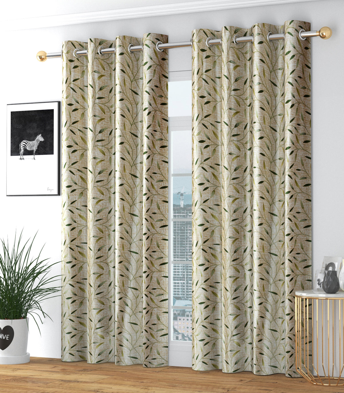 CHILLI PRINT CURTAINS
